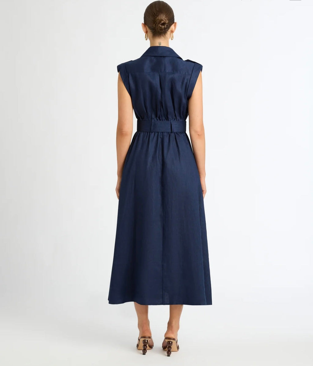 Blue Linen Maxi Dress | Maxi Dress | Linen Dress | Linen Clothing | 100% Organic Linen