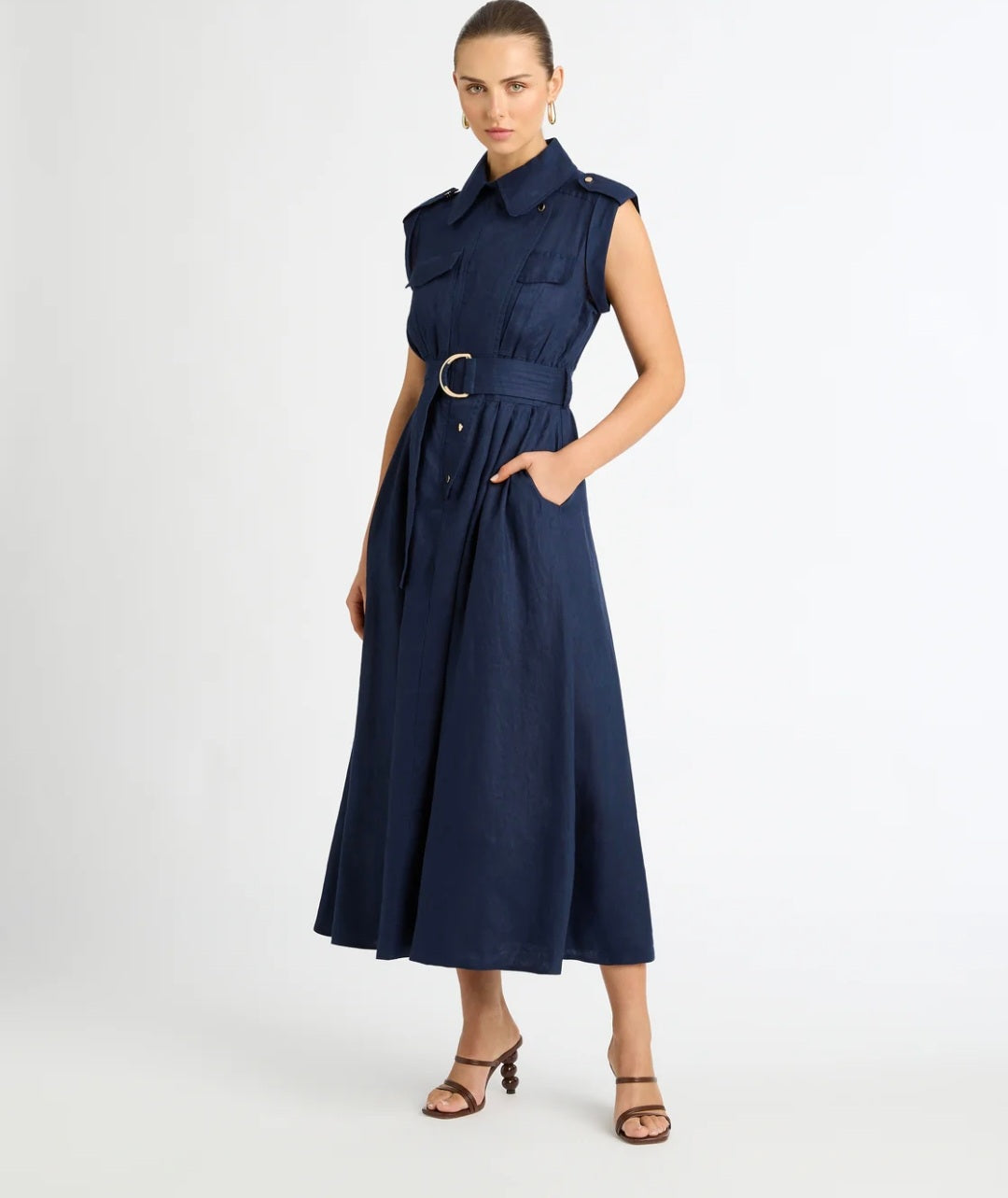 Blue Linen Maxi Dress | Maxi Dress | Linen Dress | Linen Clothing | 100% Organic Linen