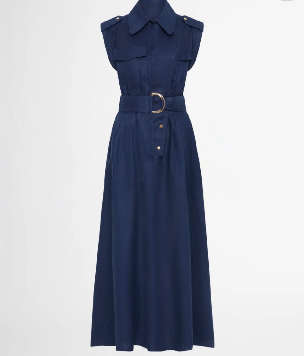 Blue Linen Maxi Dress | Maxi Dress | Linen Dress | Linen Clothing | 100% Organic Linen