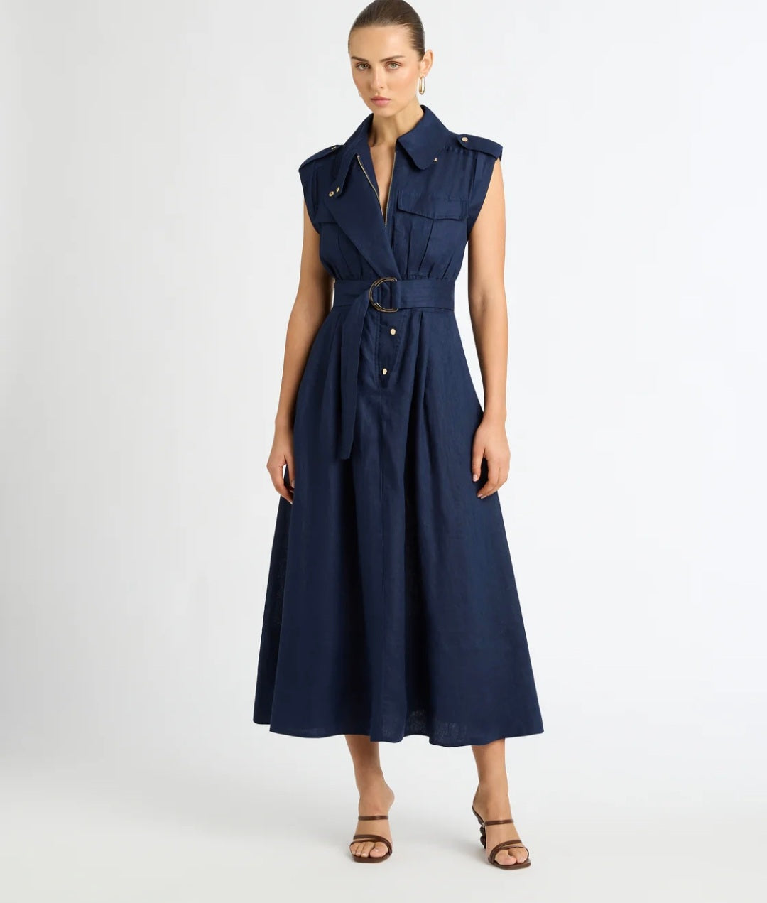 Blue Linen Maxi Dress | Maxi Dress | Linen Dress | Linen Clothing | 100% Organic Linen